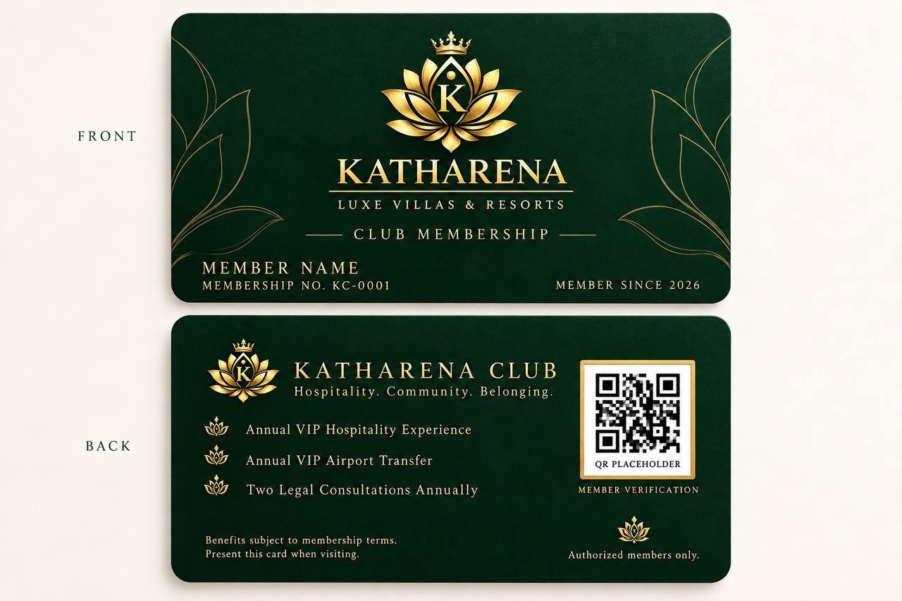 KATHARENA Club Membership card, front and back